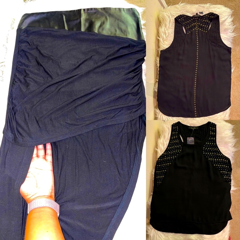 ANGL 2 pc tank top and skirt set